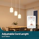 Linkind Metal Pendant Light Fitting E27 Screw Lamp Holder 100cm Braided Cable view 3
