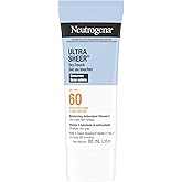 Neutrogena Ultra Sheer Dry - Touch Sunscreen Lotion SPF 60, 88mL | Broad Spectrum High UVA UVB Protection, Invisible, Ultra L