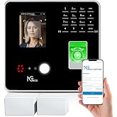 NGTeco Cloud Time Clock for Small Business, Real Remote Access, 4-in-1 Mode | Employee Time Clock with Face, Fingerprint, RFID, PIN Check-in, Software &amp; App, Customizable Shift, 10 Cards, No Monthly Fee