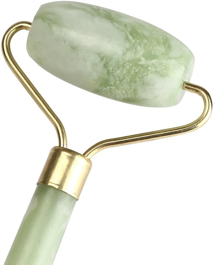 HJuyYuah Facial Massage Jade Roller Face Body Head Neck Nature Beauty Device (Green)