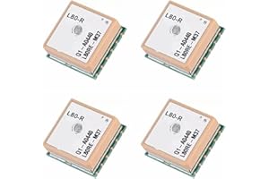 Cjuahsvior 4X L80 L80-R L80RE-M37 GPS Module with an Embedded Patch Antenna Ultra Compact GPS Pot Module Patch on Top