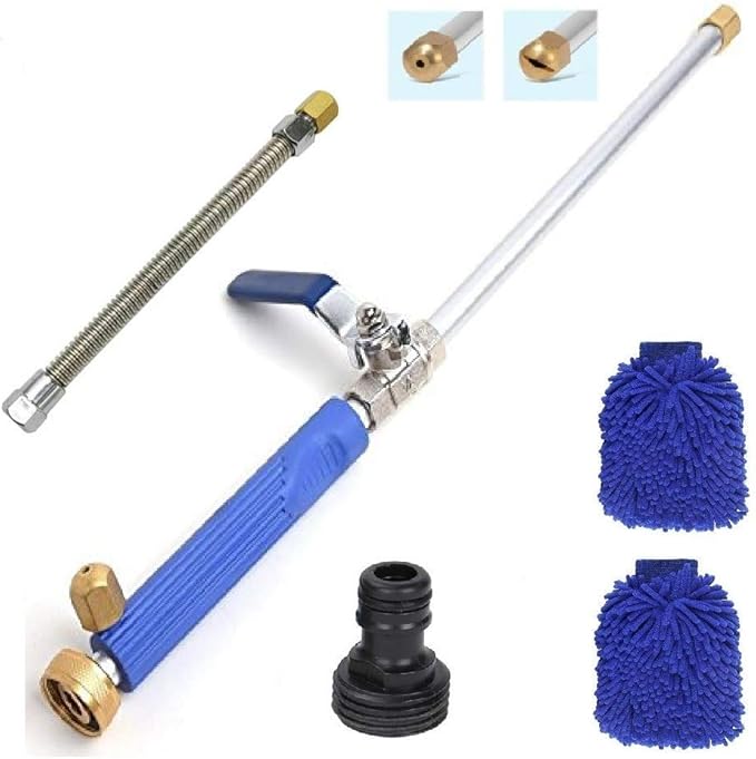 Diagtree Hydro Jet High Pressure Power Washer Wand, Extendable Glass