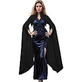 Witch Cotume Cape,Wide Long Split Sleeves Evil Queen Cape Medieval Vintage Gothic Vampire Top