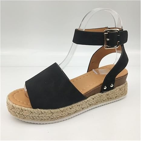 Amazon Co Jp フリップフロップchaussures女性のハイヒールサンダル夏の靴女性サンダルプラスサイズのウェッジシューズ 女性が快適に 歩けるサンダル Color Black Size 39 ホーム キッチン
