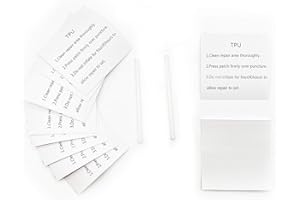 10LECCION 10 Pack of TPU Pool Patch Repair Kit for Inflatable Bounce House, Air Mattress, Swimming Pool, Tent, Canvas, Canopy, Pool Floats, Tubes Air Bed and Inflatable Toys