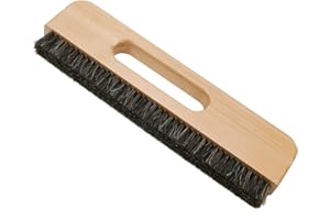 KUMGROT Wall Paper Removal Supplies Wallpaper Smoothing Brush Wallpaper Paste Brush Wallpaper Hanging Tool 4-Row Horse Hair Brush with Wood Handle for Tile Grout Cleaning Scrubbing