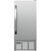 EdgeStar OIM450SS Outdoor Undercounter Clear Ice Maker - Stainless Steel