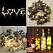 6 Pack Wine Bottles Cork String Lights,Crytech 20Leds Battery Powered Fairy Mini String Lights Decorations for Bedroom Patio Garden Wedding Halloween Christmas Party Warm White (Yellow)thumb 3