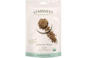Starwest Botanicals Licorice Root Cut Organic Eco-Friendly (1.59 oz)