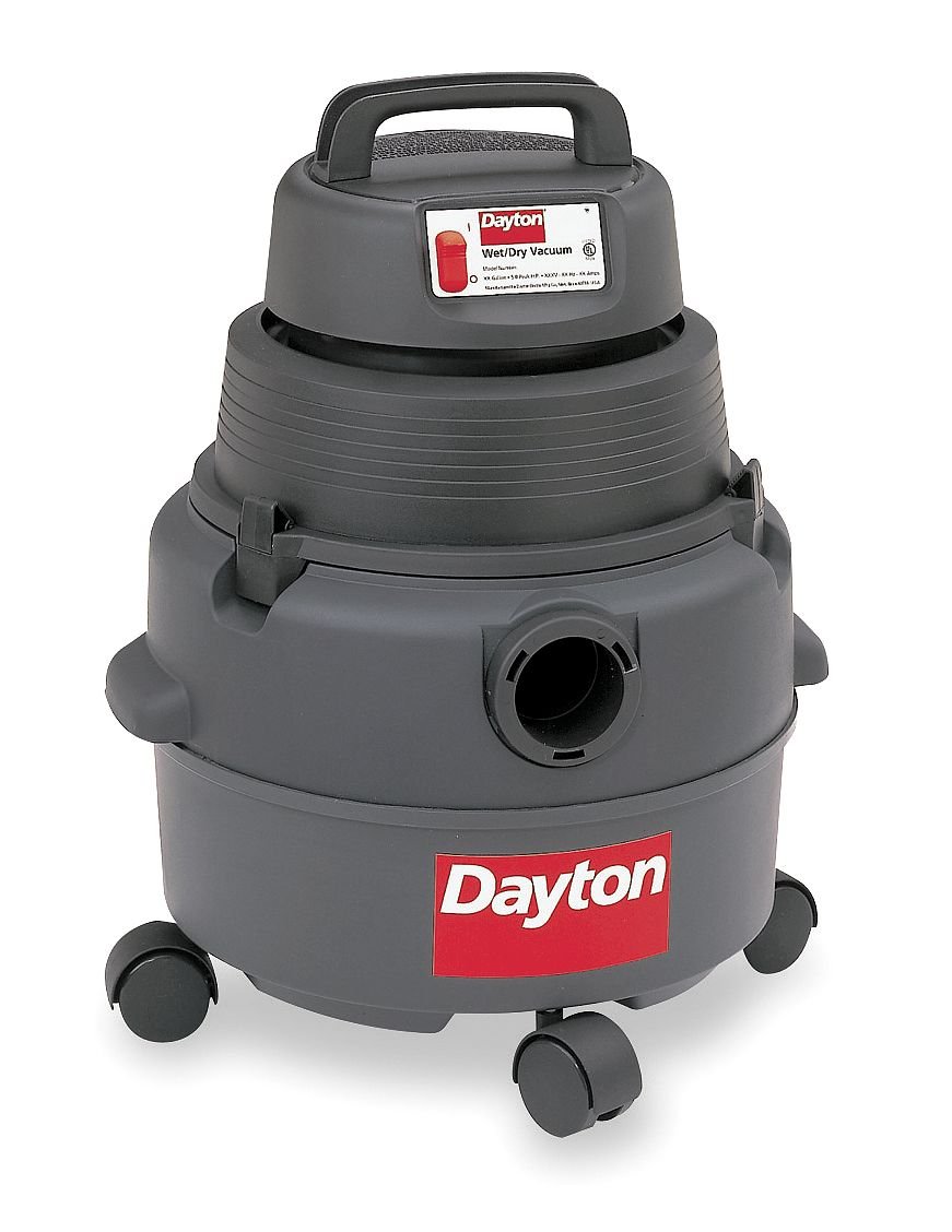 Dayton 4YE65 Wet/Dry Vacuum, 4.5 HP, 6 gal, 120V