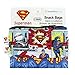 Bumkins Reusable Snack Bags, for Kids School Lunch and for Adults Portion, Washable Fabric, Waterproof Cloth Zip Bag, Supplies Travel Pouch, Food-Safe, 2-pk Superman DC Comics