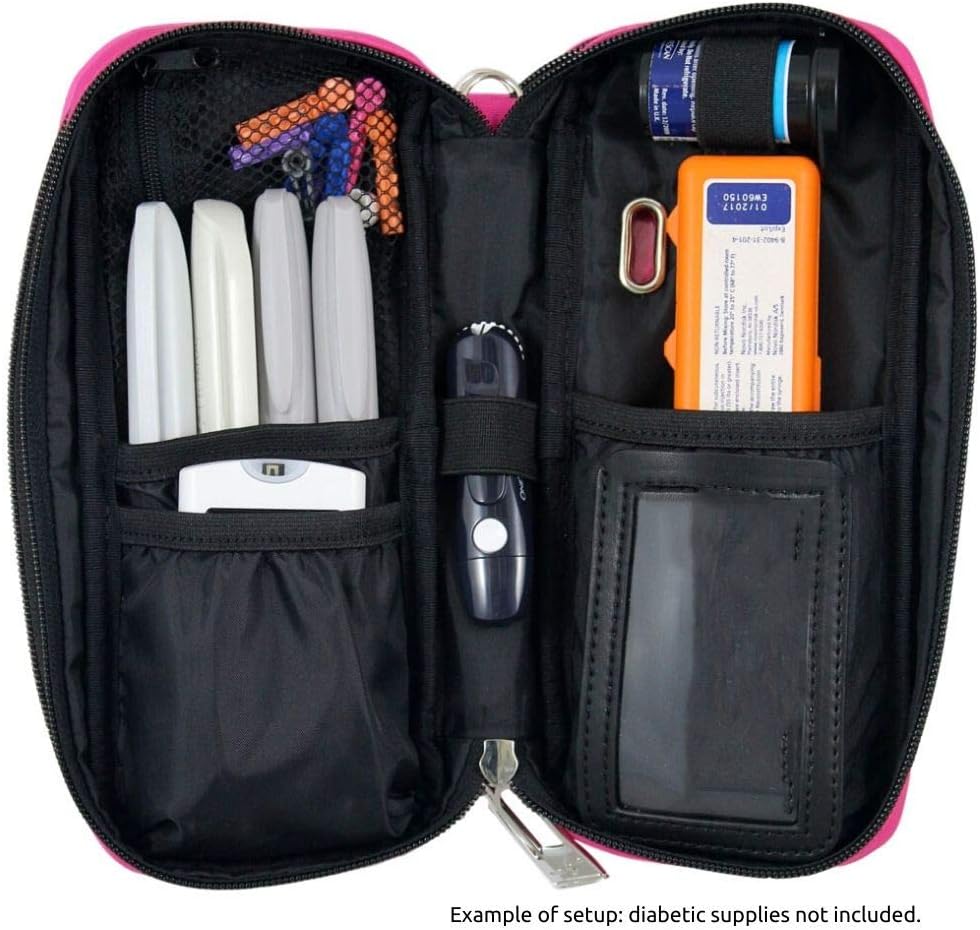 Sugar Medical Carry- Sugar Medical Carry- All Diabetes Supply Case - Fits Insulin Pen, Glucose Meter, Glucagon and Diabetes Supplies(Madison): Health & Personal Care