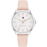 Tommy Hilfiger Women's 3-Hand Quartz Watch - Round Case - Crystal Accents - Sporty Classic Style - Gift for Her 34mm