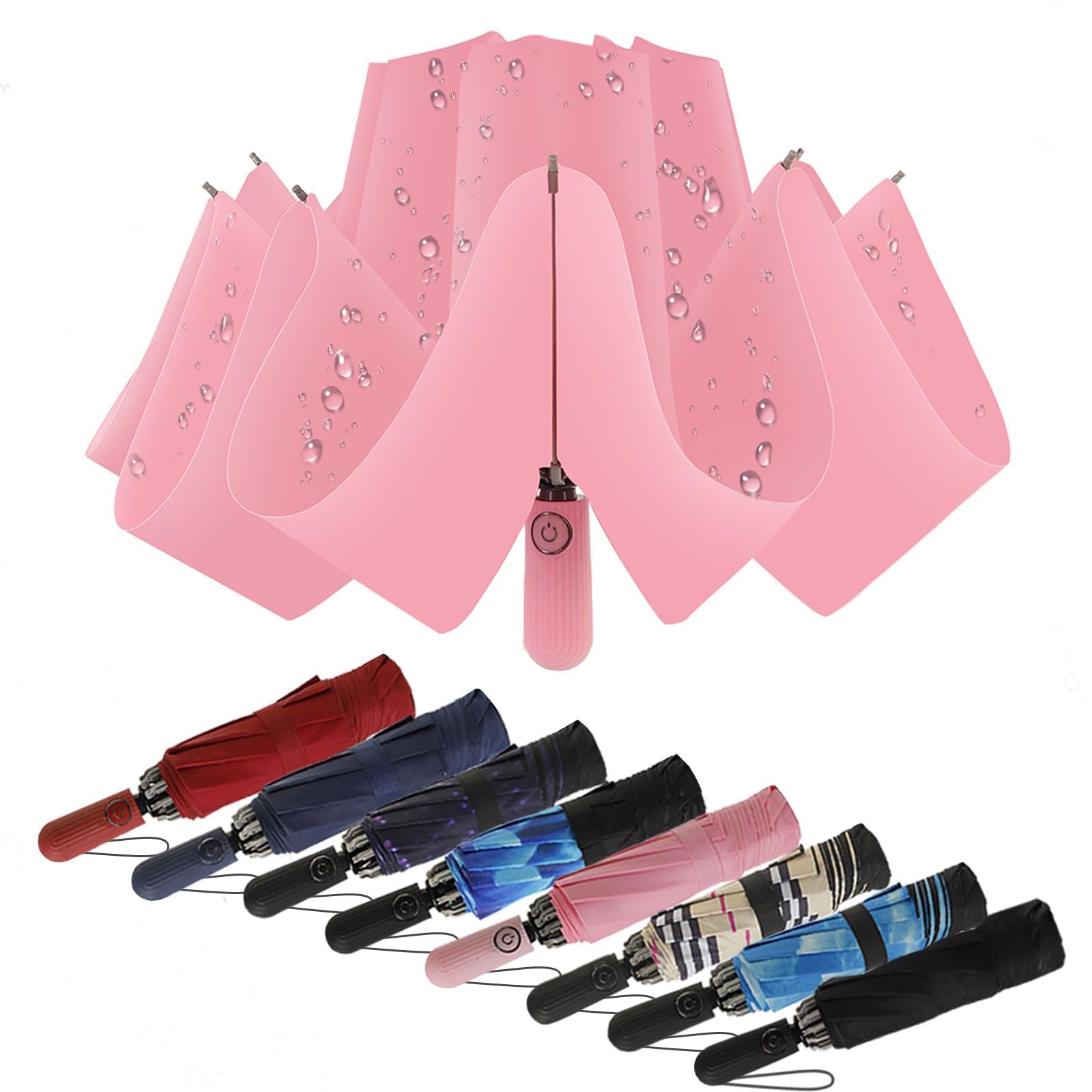 ZDSSM Compact Travel Umbrella Inverted Reverse