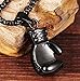 Hamoery Men Women Punk Stainless Steel Black Boxing Glove Chain Pendant Necklace(Black(Men))