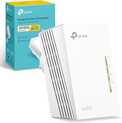 TP-Link TL-WPA4220 AV600 Powerline Adapter 2-Port N300 WiFi Extender 600Mbps
