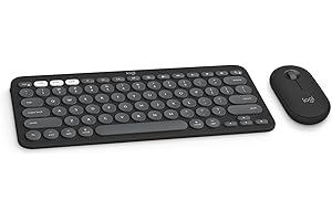 Logitech Pebble 2 Combo for Mac, Wireless Keyboard and Mouse, Slim, Quiet and Portable, Customizable, Bluetooth Mouse and Key