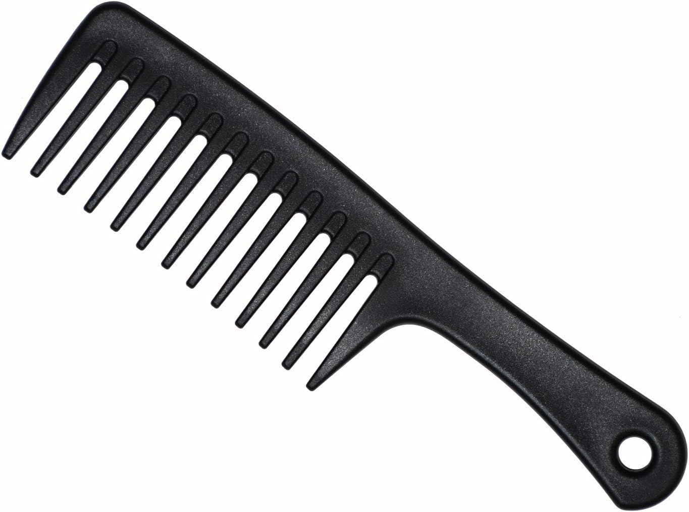 Tongtletech Wide Tooth Detangling Brush, Best Styling Comb for Long Wet & Dry or Curly Hair, Black, Black Detangling Comb