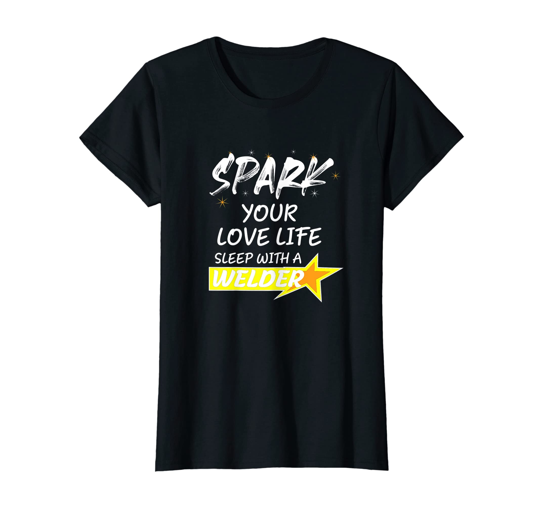 Womens Funny Sleep with a Welder Apparel Welder Wife T-Shirt