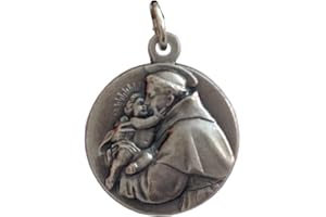 I G J SAINT ANTHONY OF PADUA WITH JESUS CHILD MEDAL - 100% MADE IN ITALY - THE PATRON SAINTS MEDALS