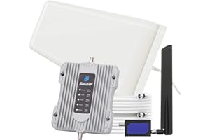SolidRF 5-Band Cell Phone Signal Booster for House, Home, Office and Cottage, Convenience Store, Apartment, Workshop，Cell Boo
