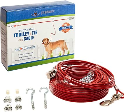 PUPTECK Dog Run Cable, 100 ft Heavy 