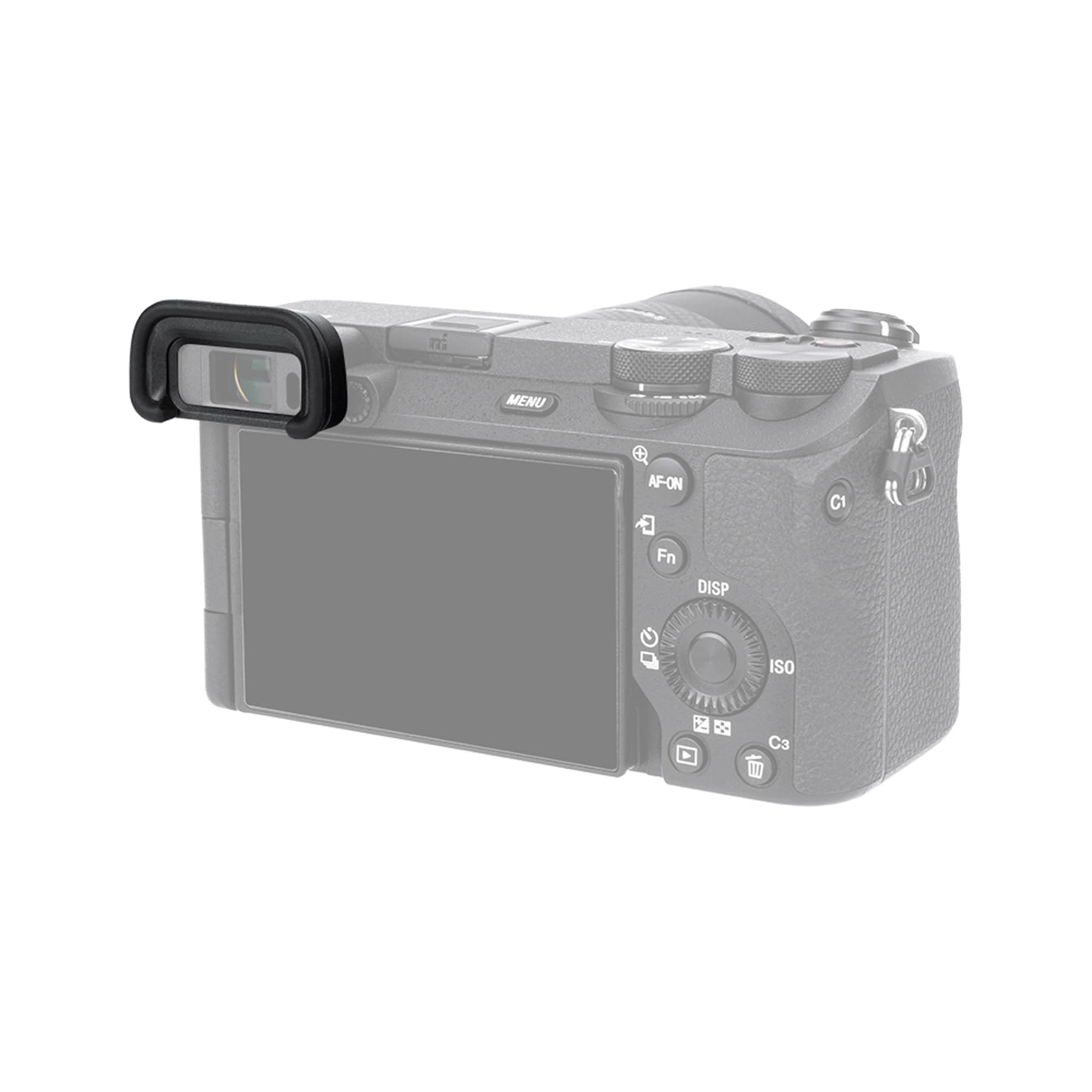 JJC Soft Silicone Eyecup Eyepiece for Sony Alpha A6700 ILCE-6700 APS-C Mirrorless Camera Replaces Sony FDA-EP20