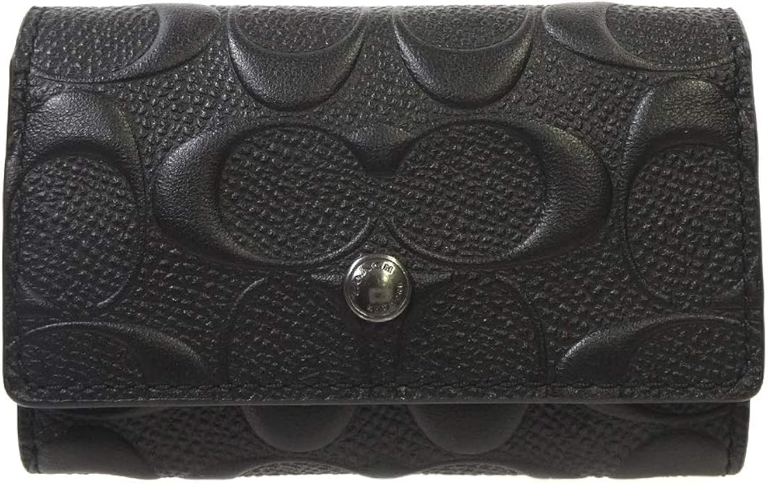 Amazon コーチ Coach コーチキーケース シグネチャー クロスグレイン レザー 5連キーケース F Qb Bk ブラック 並行輸入品 キーケース
