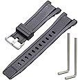 MCXGL Compatible with Gshock Resin Strap Replacement for Casio GST-210 GST-W110 GST-W100 GST-S110 GST-S100 GST-B100 GST-S300 Watch Band