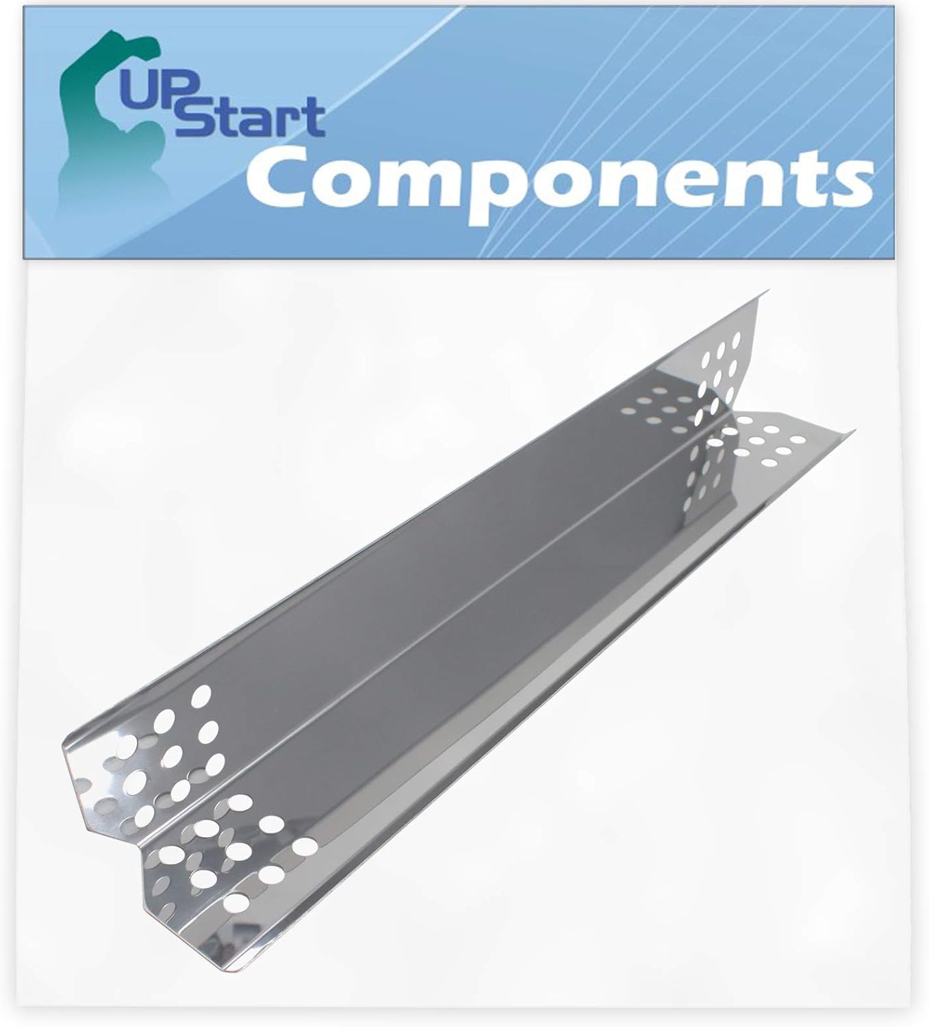 BBQ Grill Heat Shield Plate Tent Replacement Parts for Kitchenaid 720-0745A - Old - Compatible Barbeque Stainless Steel Flame Tamer, Flavorizer Bar, Vaporizer Bar, Burner Cover 16 1/8"