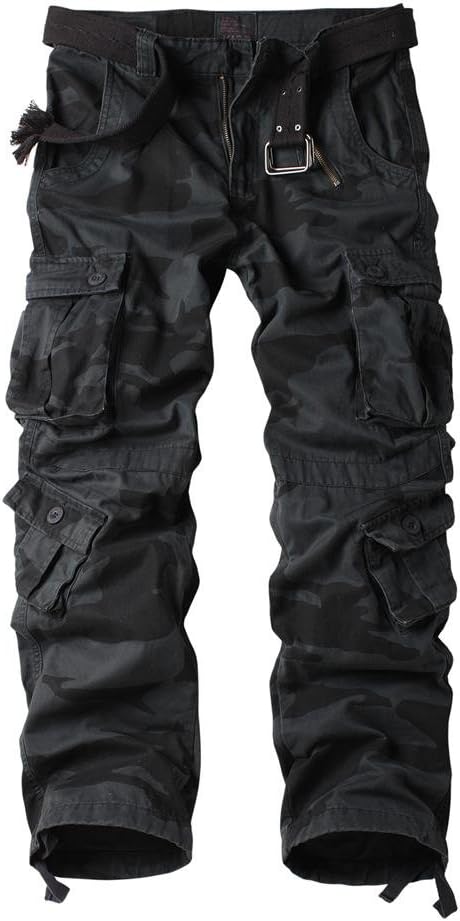 Men's Multi Pocket Loose Casual Work Pants Cargo Pants