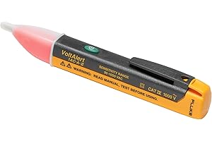 Fluke 1AC II VoltAlert Non-Contact Voltage Tester, Pocket-Sized, 90-1000V AC, Audible Beeper, CAT IV Rating