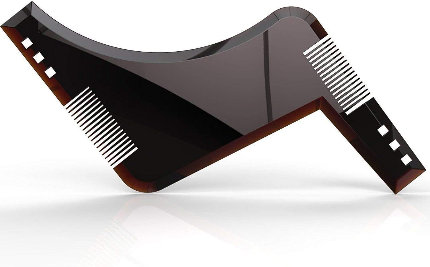 Majik Beard Comb For Men And Boys, 15 Gram, Pack Of 1 (Z Shape Black)