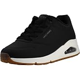 Skechers Women's UNO Stand on Air Sneaker | Casual sneaker, Air-Cooled Memory Foam insole, Skech-Air Visible Cushioning, Lace-Up, Wedge fit with hidden 1-inch heel
