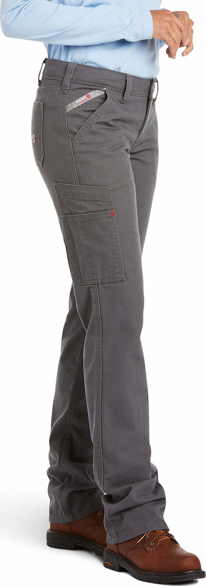 Ariat Herren Feuerfeste Arbeitshose M7 Slim – Grau, 32/36, Mit DuraStretch Komfort