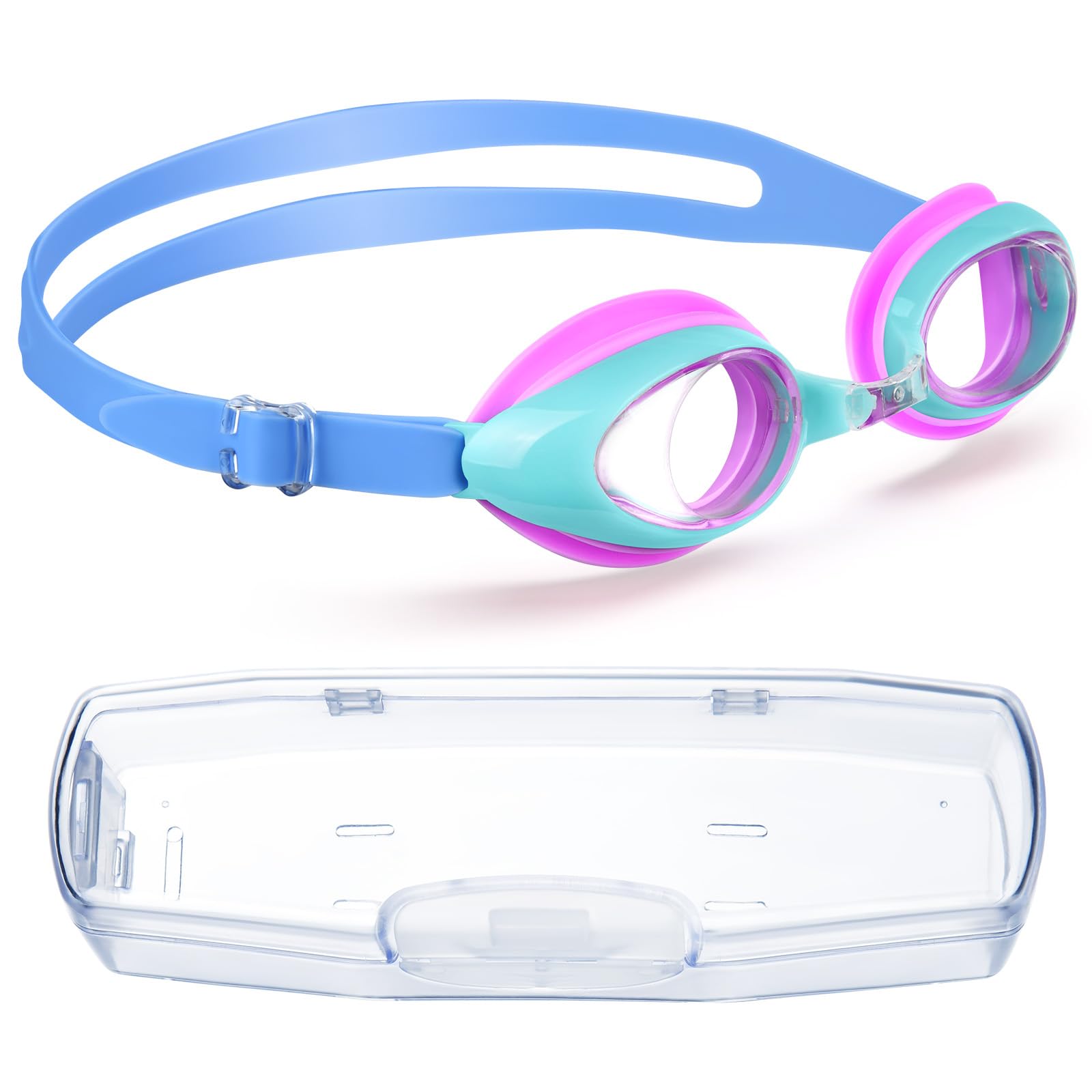 flintronic Kids Swimming Goggles, UV Resist Kids Swim Goggles with Anti-Fog Waterproof Clear Lens, Quick Adjustable Strap, Swimming Goggles for Children Teens Boys Girls Age 6-14