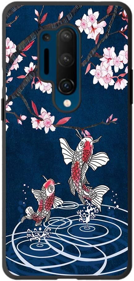 Entaifeng OnePlus 8 Pro Case, Scratch Resistant Grippy Soft TPU Rubber Full Body Protective Phone Cover for OnePlus 8 Pro (Falling Sakula)
