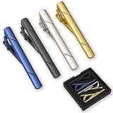 4pcs Tie Clips for Men Tie Clip Tie Bar Tie Bars