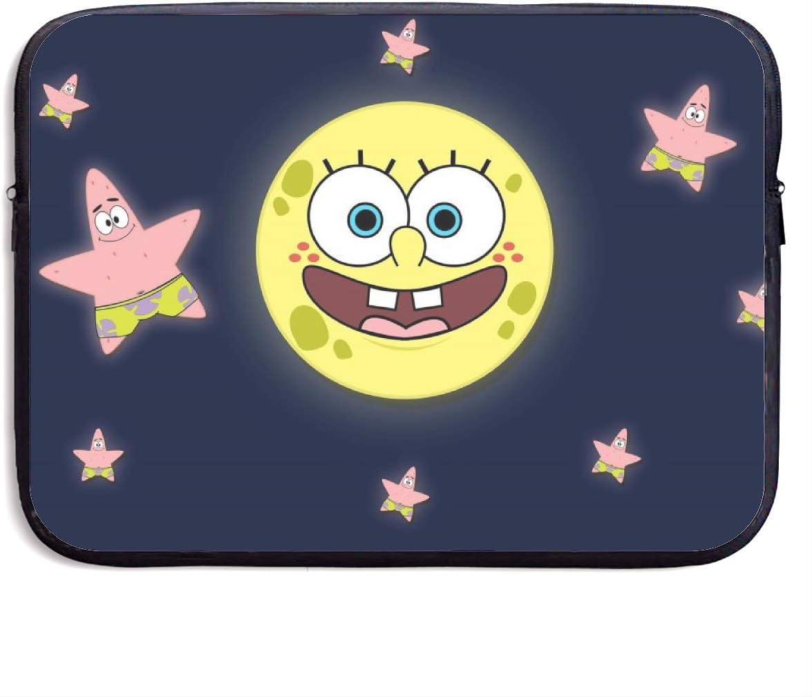 CHLING Spongebob Face with Pickstar Laptop Sleeve Bag Compatible 13-15 Inch MacBook Pro/MacBook Air/Notebook