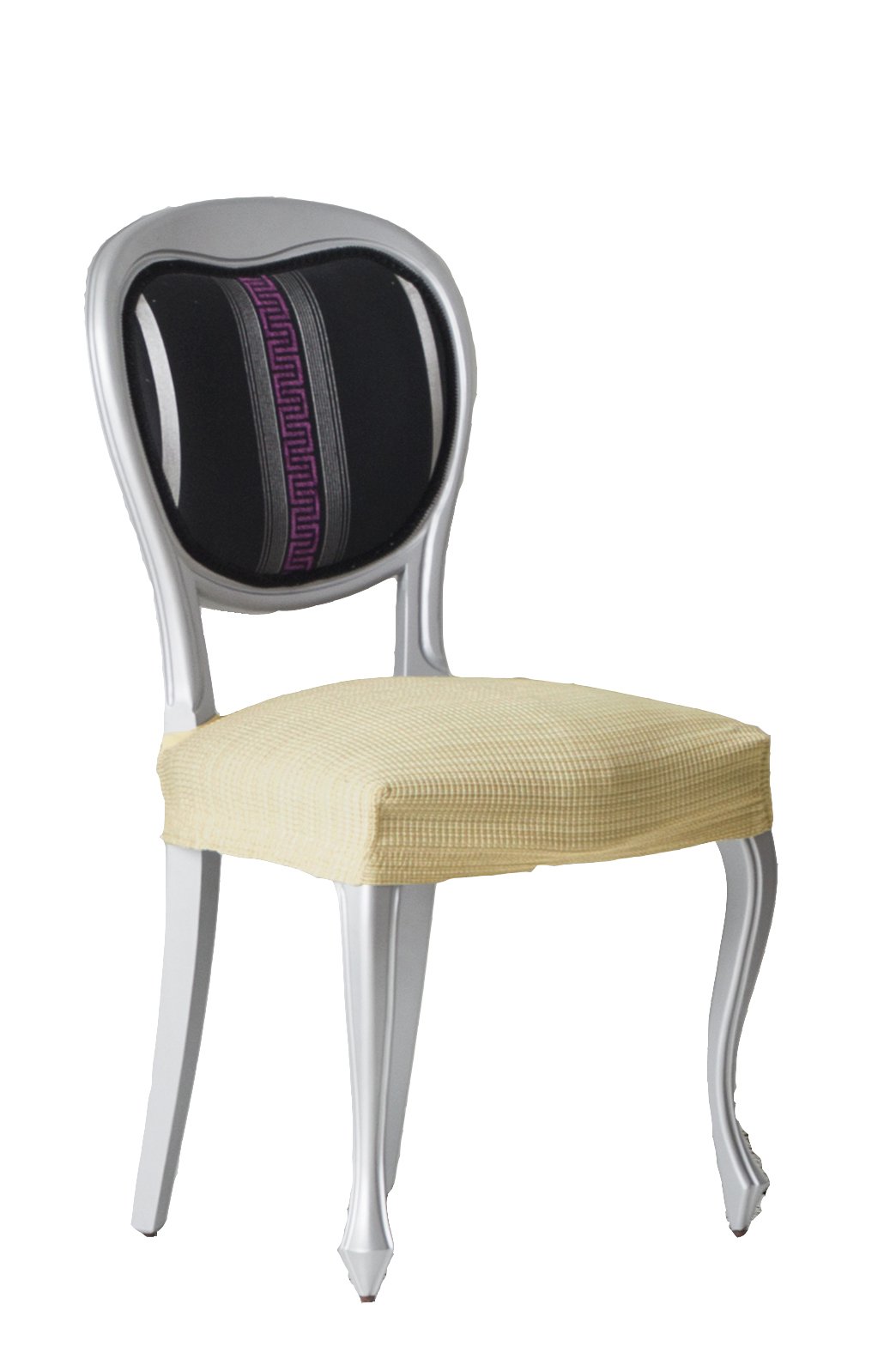 Eysa Aquiles Elastic Chair Cover, Polyester-Cotton, Beige, 33 x 22 x 4 cm