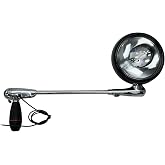 Unity 325GM-0002 Spotlight Assembly GM Shaft 325 Series 6in S04 Head with 50W Halogen Bulb Included, Black