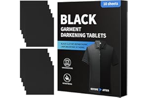 Black Clothing Color Restorer - 10 Pack Laundry Dye Sheets, Fabric Darkening Booster | Wash Fixer | Quilt Bed Sheet Pant Coat