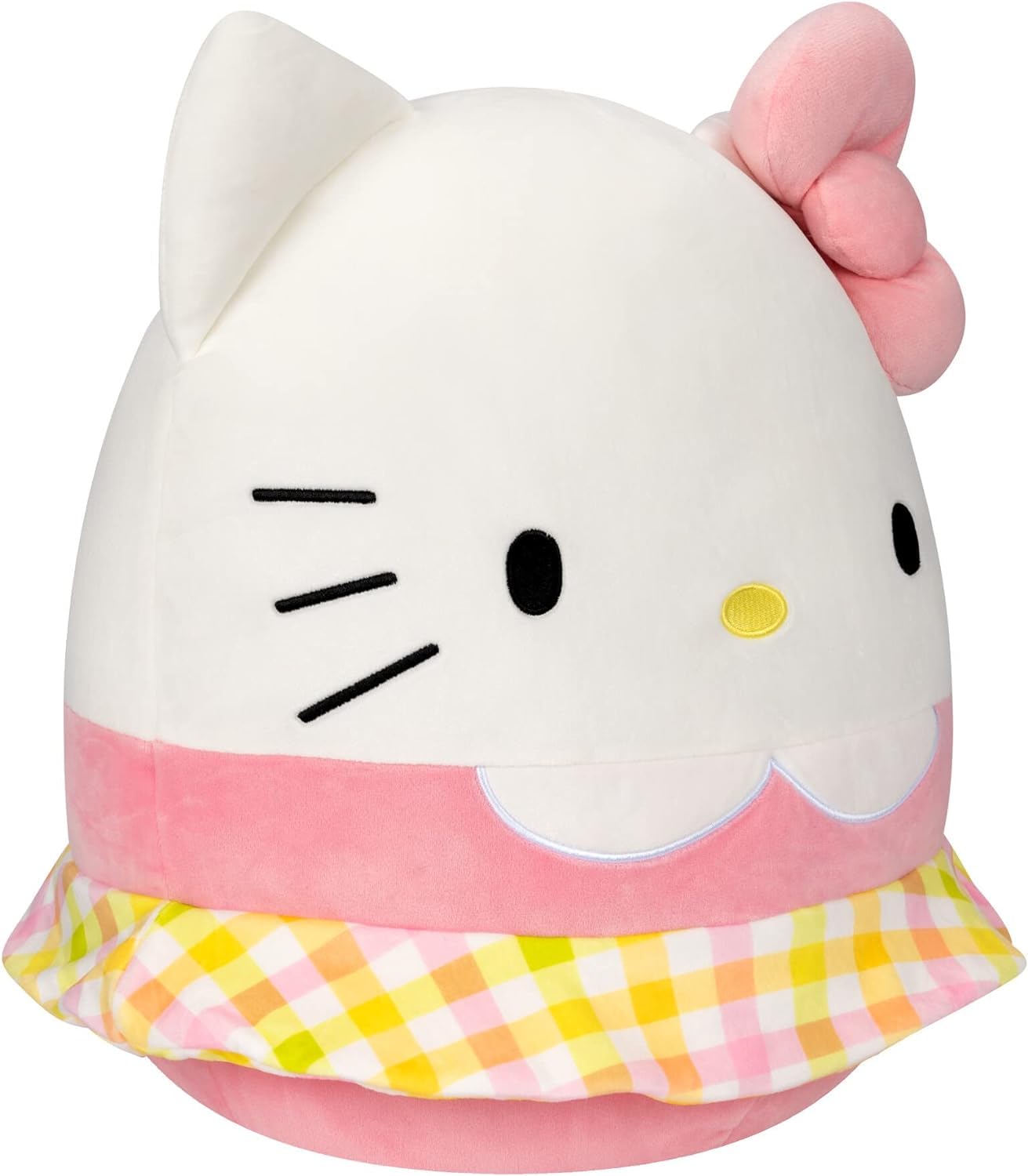 Squishmallows Sanrio 14-Inch Hello Kitty Wearing Gingham Skirt Plush - Large Ultrasoft Official Kelly Toy Plush
