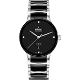 Rado Centrix Automatic Diamonds Unisex with Black Dial, Date Display and Swiss Automaitc Movement