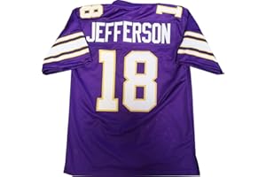 Generic Custom Stitched Justin Jefferson Youth Purple Jersey Size Youth Small