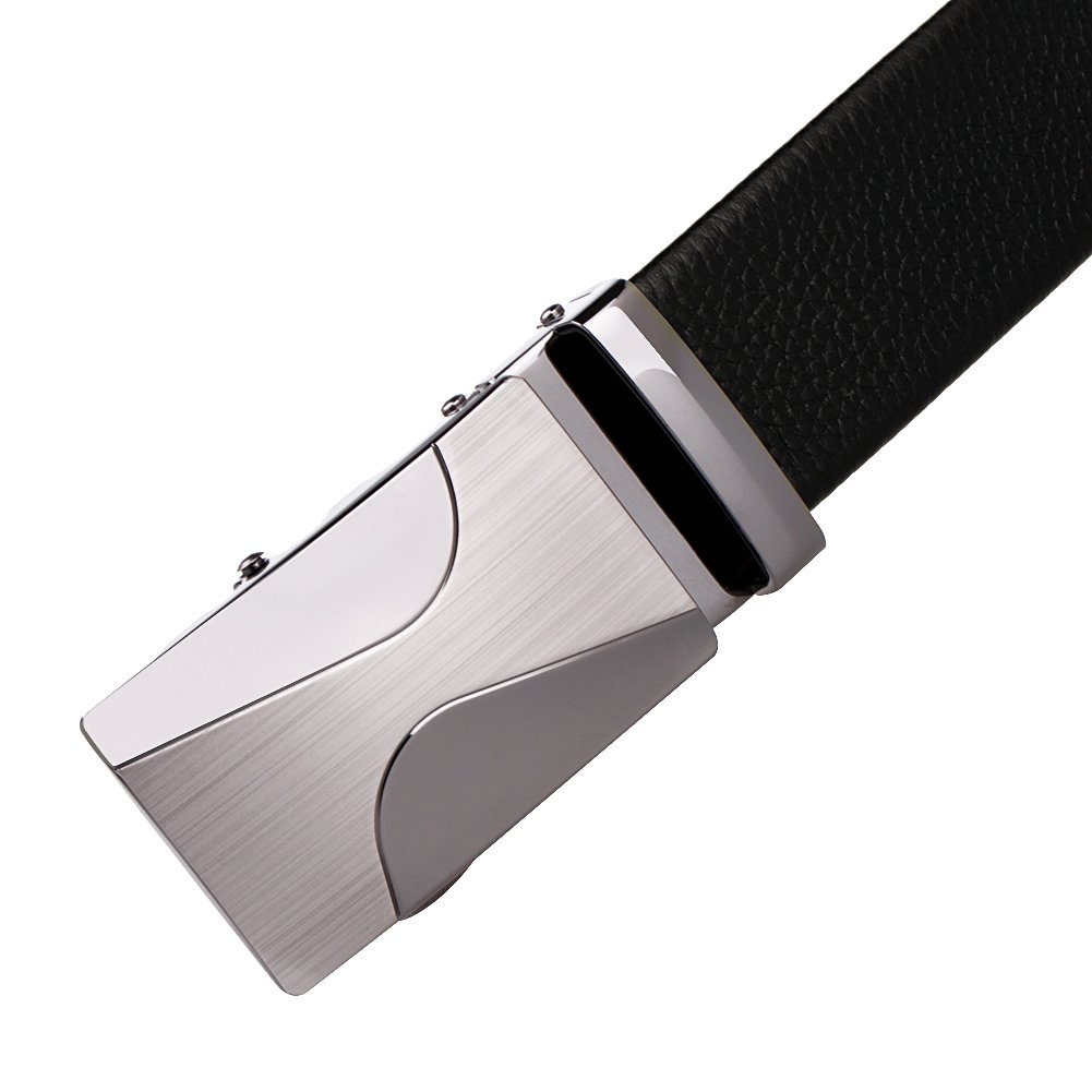 Vbiger Herren Gürtel Ledergürtel Vollrindledergürtel Schwarz