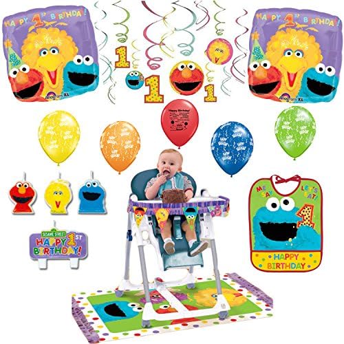 Sesame Street 1st Birthday Party Decoration Kit