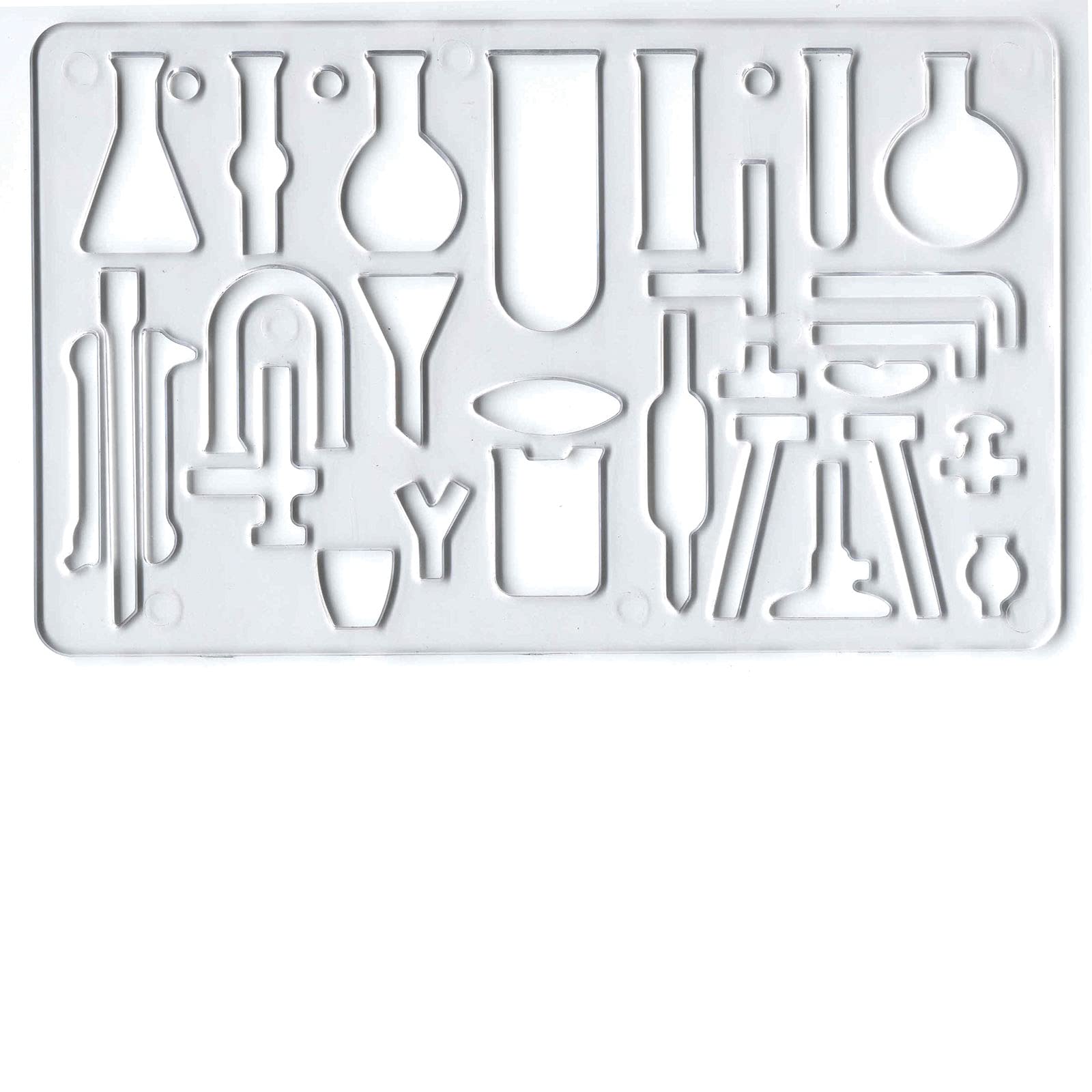 Major Brushes Chemistry Template Stencil