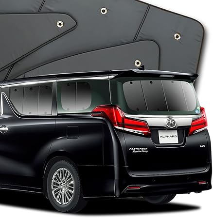 Amazon 01s A010 Re 日本製 アルファード ヴェルファイア 30系 カーテン いらず遮光防水 サンシェード リア用 車中泊 仮眠 盗難防止 燃費向上 車中泊グッズ アウトドア サンシェード 車 バイク