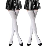 SATINIOR Extra Long Socks Thigh High Cotton Socks